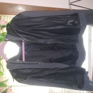 Torrid Faux leather false double layer jacket